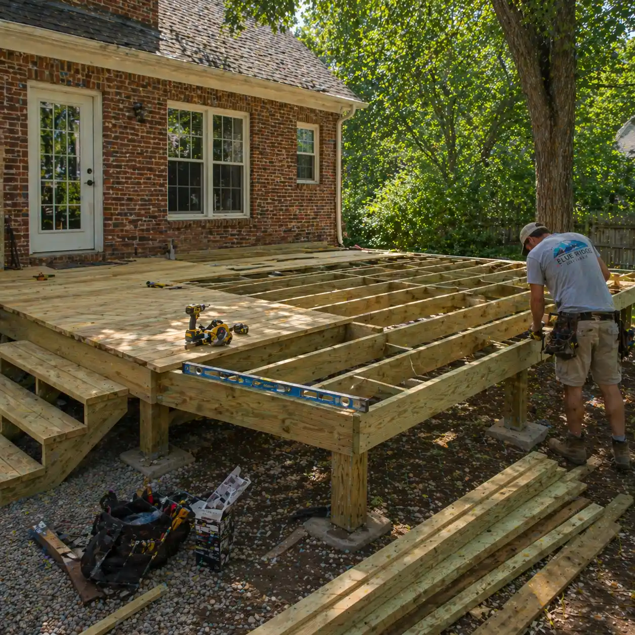 Deck building throughout central Virginia service area