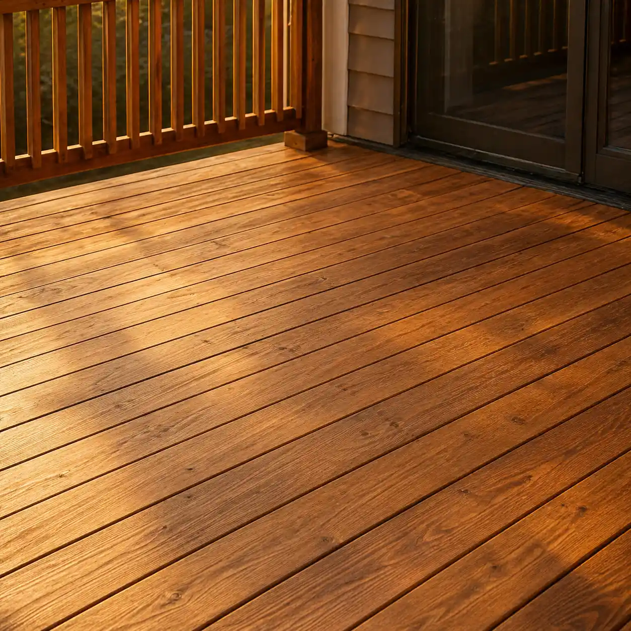 Cedar deck construction Charlottesville Virginia