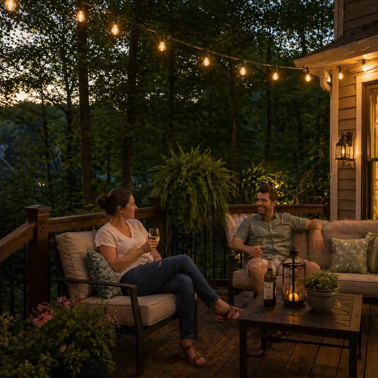 Deck building project in central Virginia