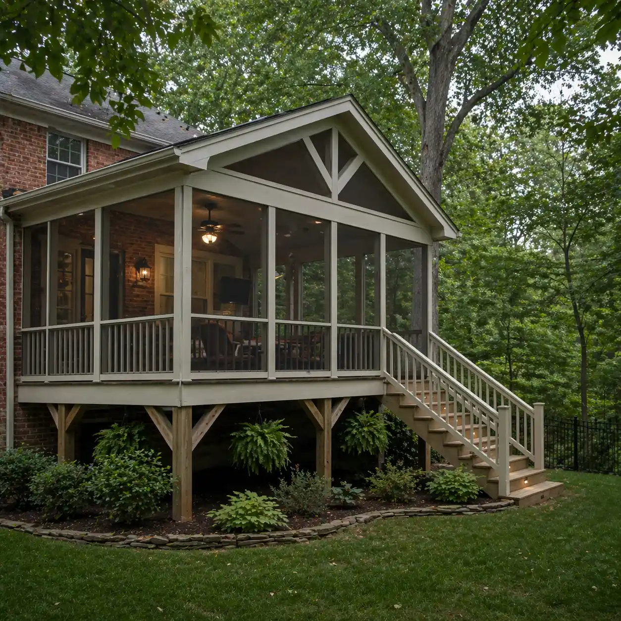 Screened porch construction Virginia