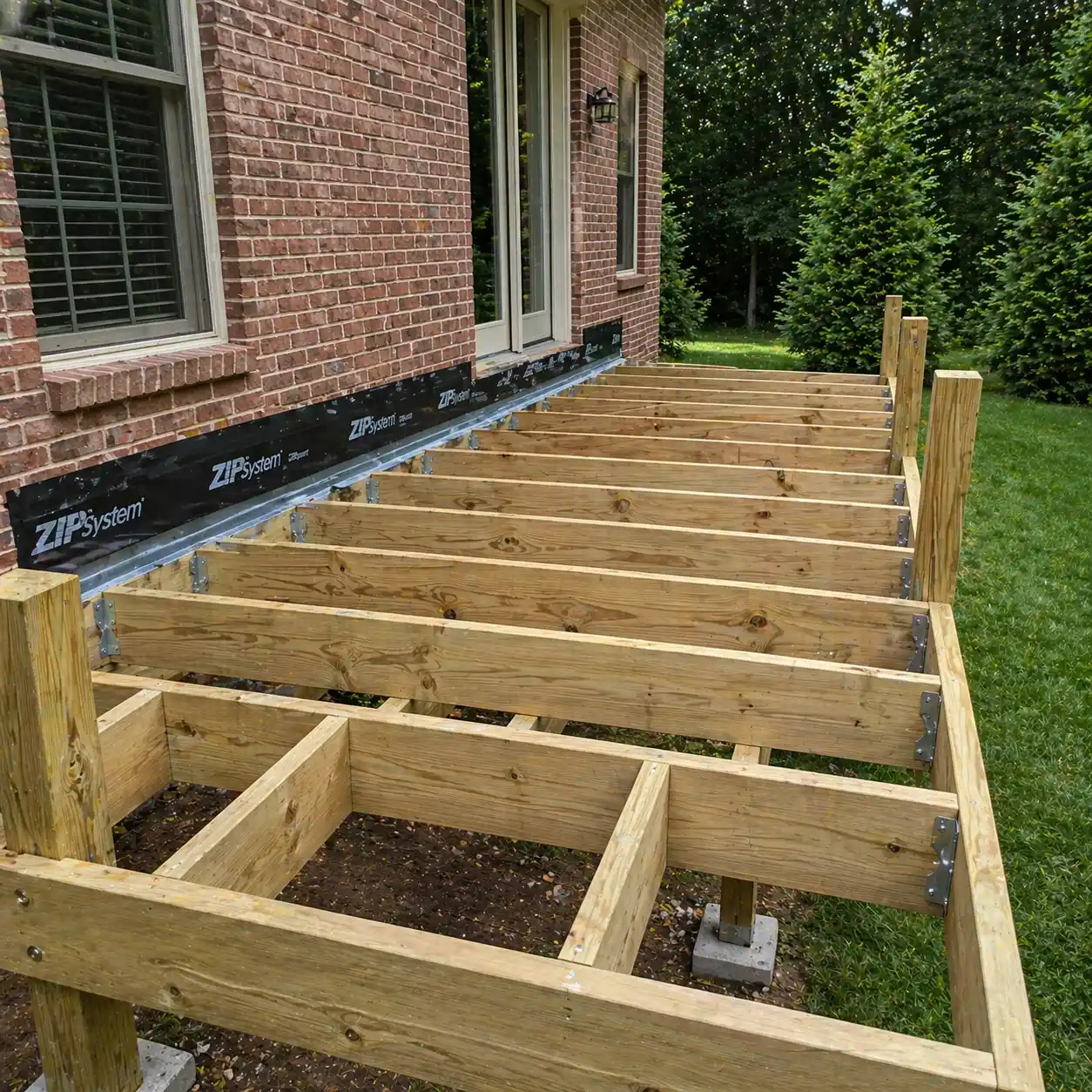 Deck replacement project in Charlottesville Virginia