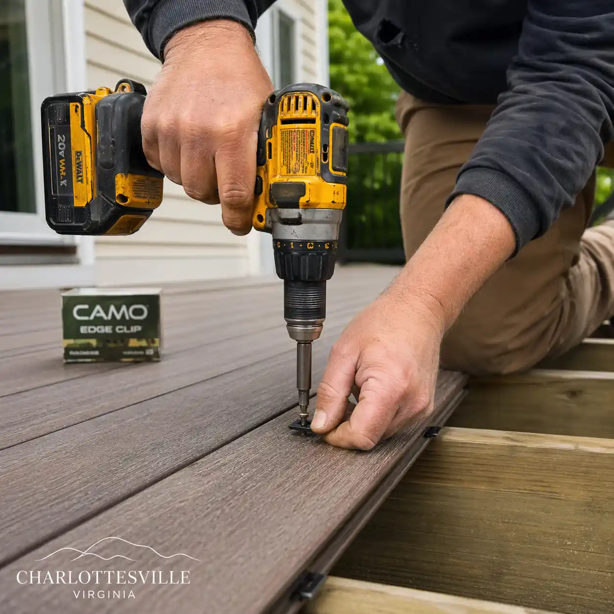 PVC decking installation Charlottesville Virginia