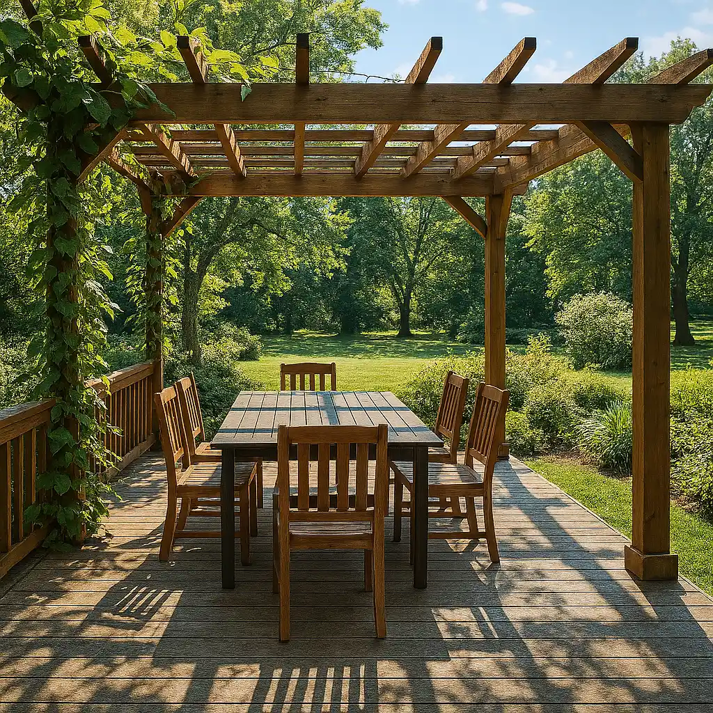 Deck on Frederick County property near Winchester Virginia