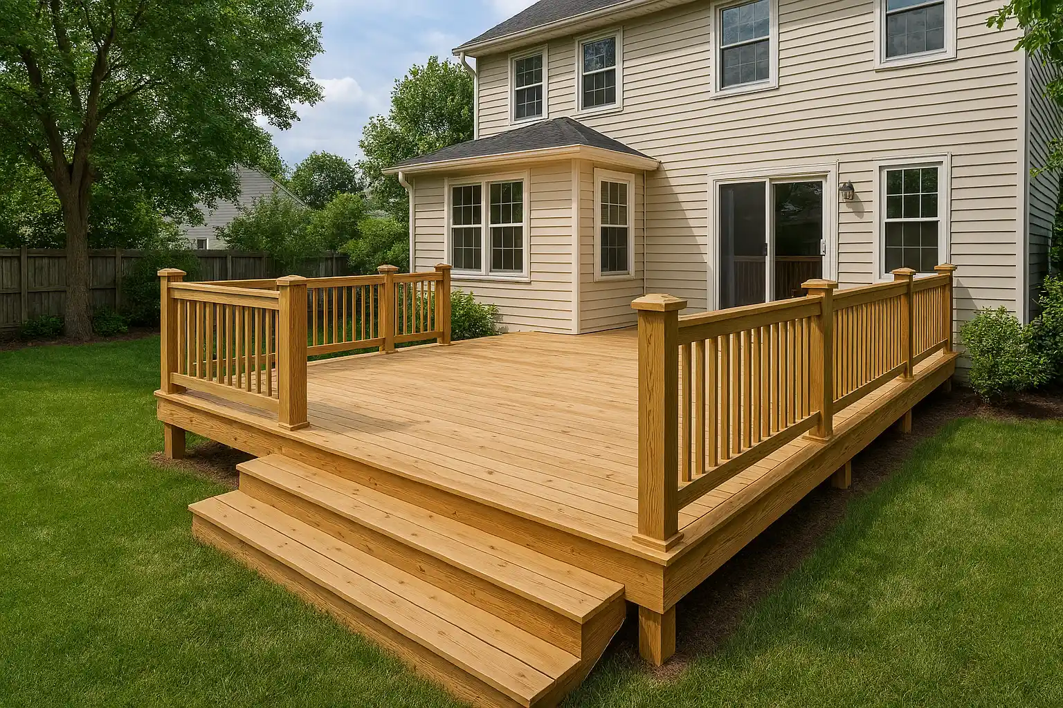 Custom deck building in Staunton Virginia