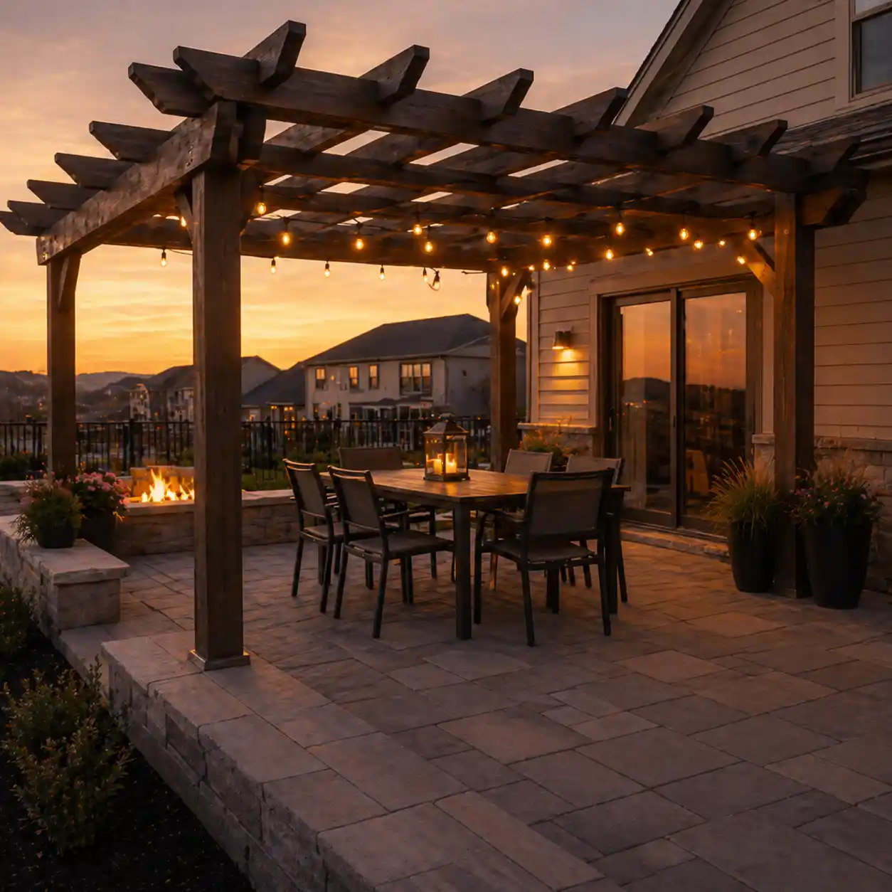 Pergola materials options pressure treated cedar aluminum Virginia
