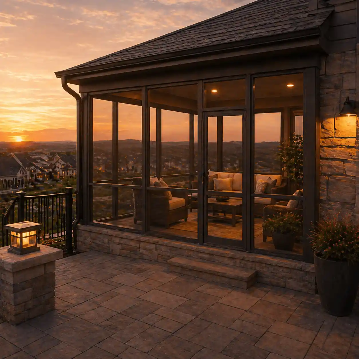 Screened porch construction Charlottesville Virginia