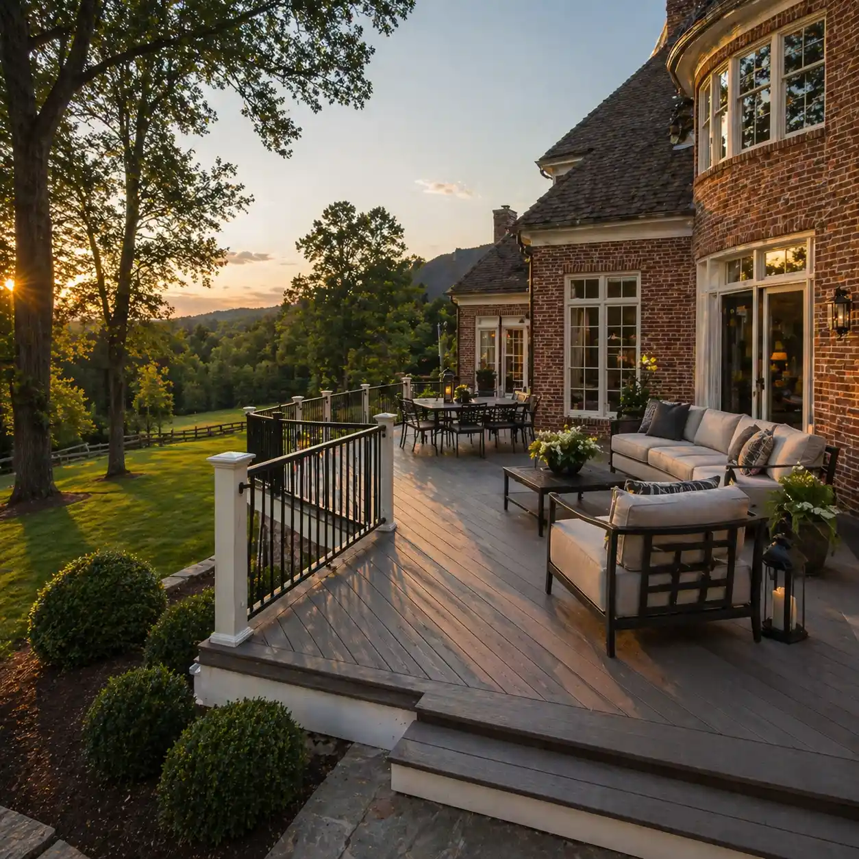 Deck construction project in Harrisonburg VA Shenandoah Valley